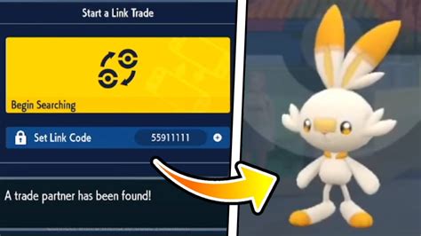 Trading with a link code: You must first arrive at the first Pokemon Center in Los Platos to enable trading. . Scorbunny trade code scarlet